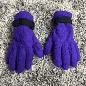 Grandoe Purple Fleece Gloves Vintage Lined S Small Olefin Thinsulate